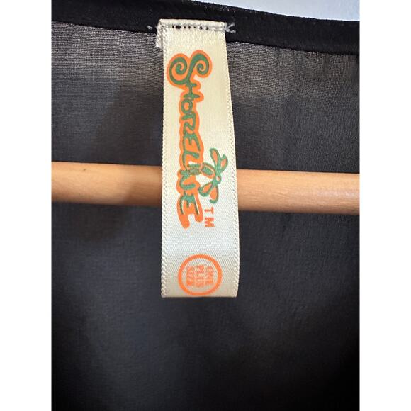 Shoreline Swimsuit Cover Up Plus Size Black & White - Picture 6 of 7